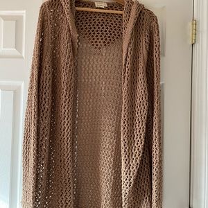Nicole Miller crochet sweater. XL Never worn.